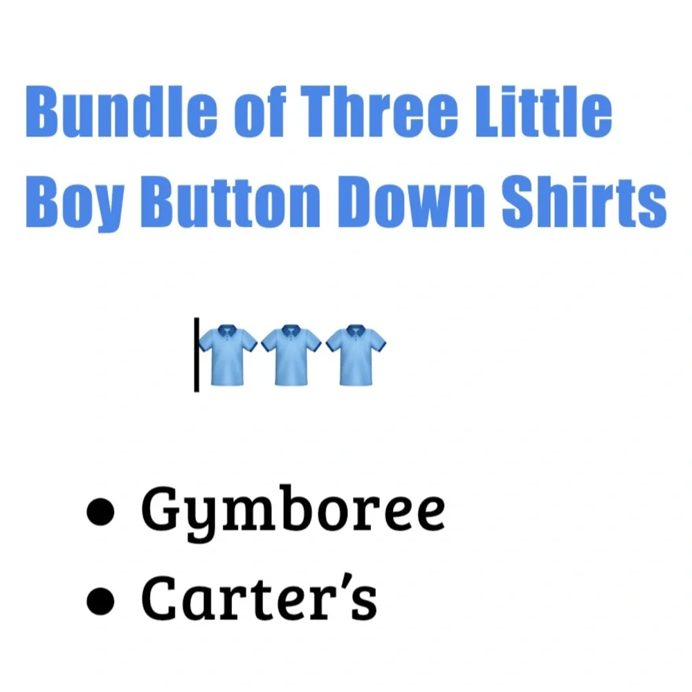 Gymboree and Carter’s Bundle of Three Plaid / Checked Button Down Shirts Size 4